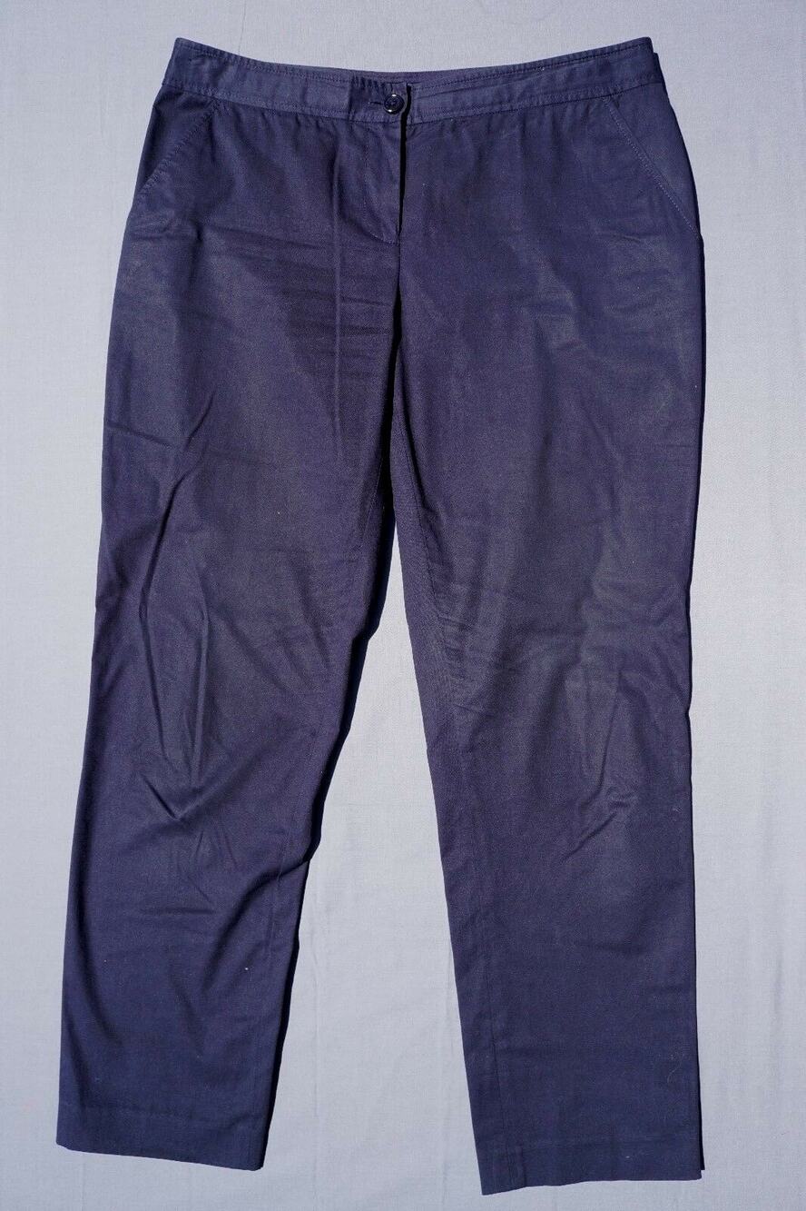 Tory Burch Stretch Ankle Pants , Trousers Navy Blue Woman's Size 6